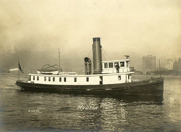 Historic United States Revenue Cutter Hudson at sea